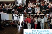 La CGT Salta, conmemoró los 40 años de la Democracia Argentina el 8 de diciembre.