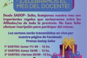 SADOP Salta celebra, con importantes sorteos, el mes del Docente