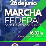 Las universidades públicas se movilizan este jueves en todo el país para reclamar por la ley de Financiamiento y habrá paro docente