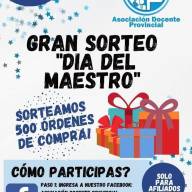 ADP brindará un merecido reconocimiento a sus afiliados por el DÍA DEL MAESTRO sorteando fabulosos premios en directo por Canal 10 Salta, el próximo 18 de setiembre