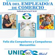 Este 26 de setiembre es el día del empleado de comercio, pero el feriado pasa para el lunes.